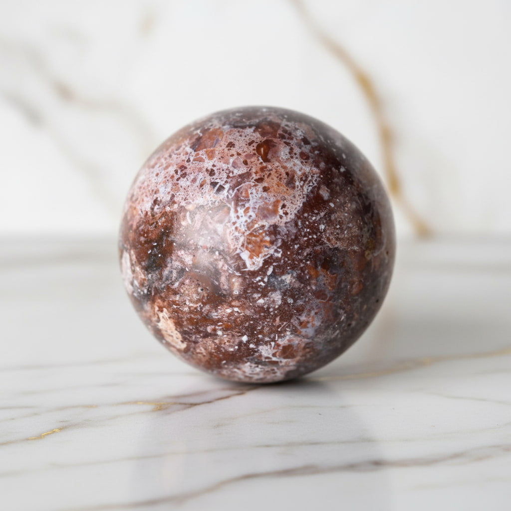 Mexikanische Achat Kugel – Einzigartige Muster CrystalScents