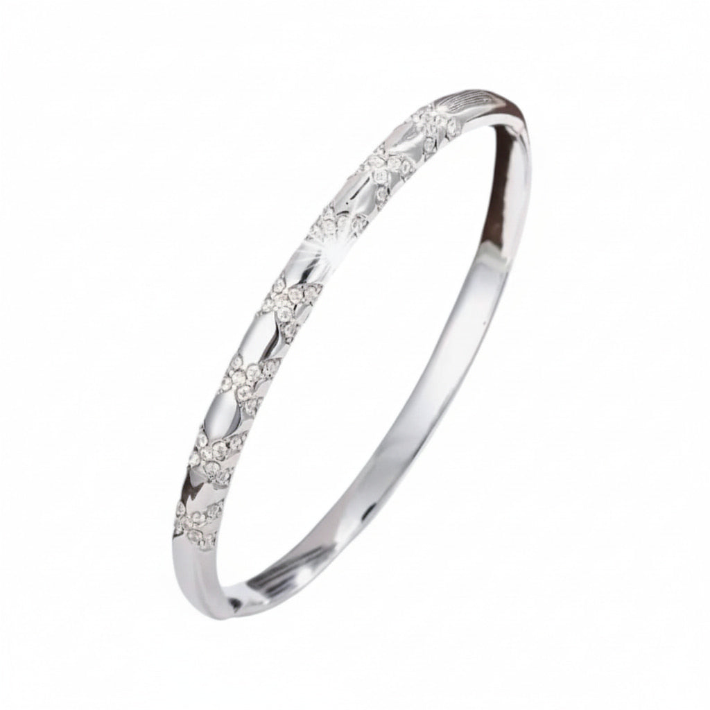 Armband – Silber mit funkelndem Kreuzmuster CrystalScents