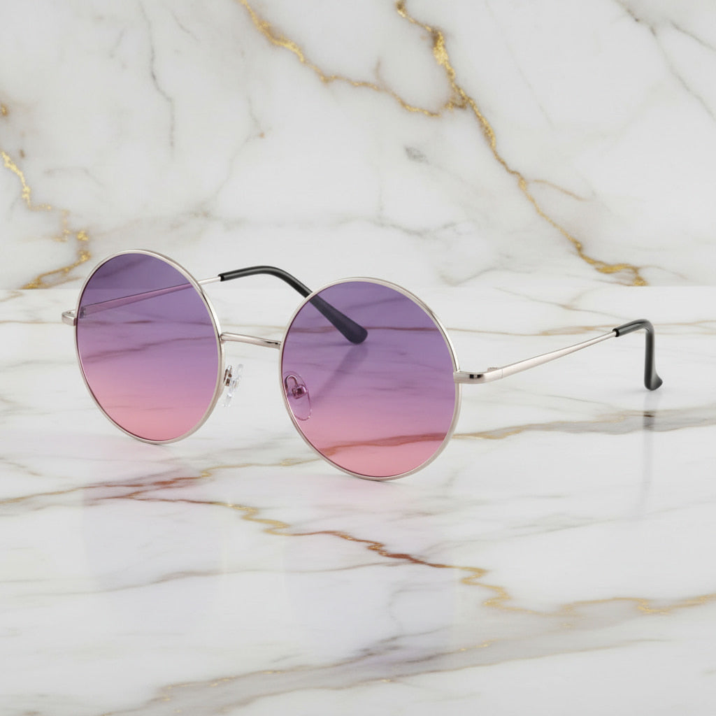 Sonnenbrille in Roségold mit rosa Gläsern CrystalScents
