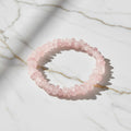 Rosenquarz Splitter Armband – Herzensfreude & Harmonie CrystalScents