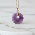 Amethyst Halskette - Rundes Design CrystalScents