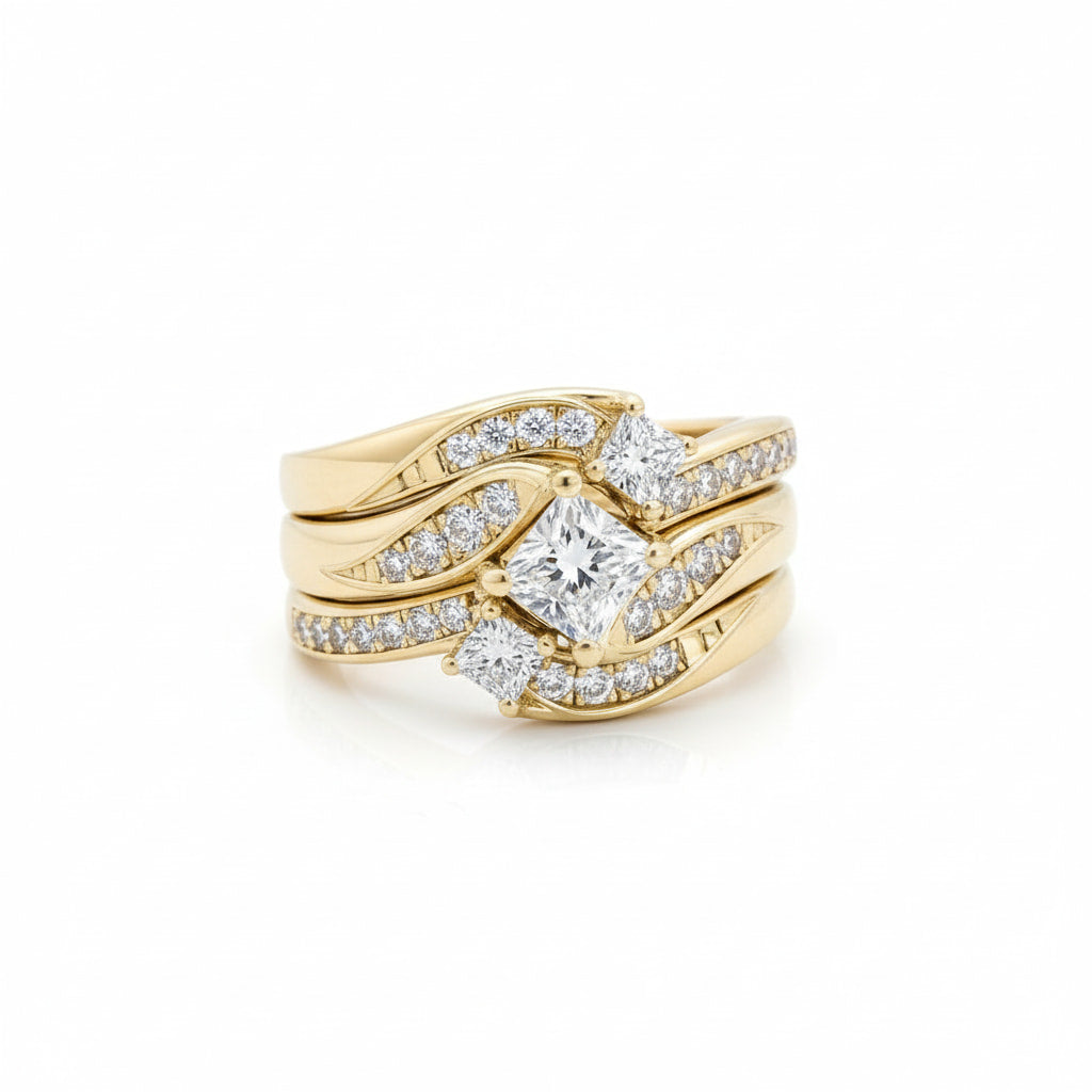 Ring – 3-teilig mit funkelnden Steinen CrystalScents