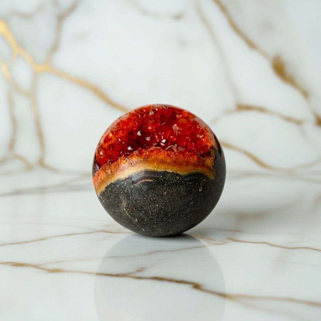 Amethyst Kugel - Rot & Funkelnd CrystalScents