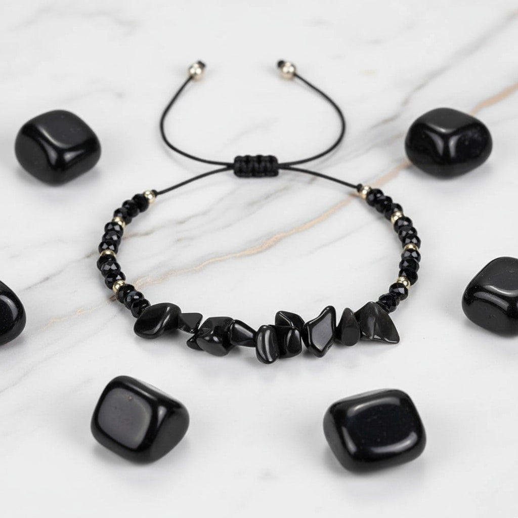 Obsidian Schutzarmband – Stärke & Sicherheit