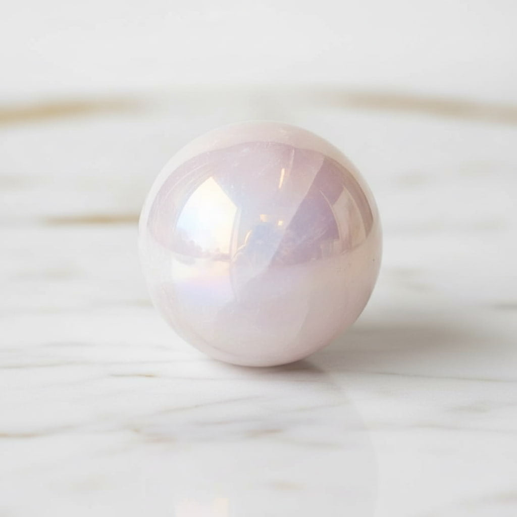 Rosenquarz Aura Kugel - Zauberhafte Begleiterin CrystalScents