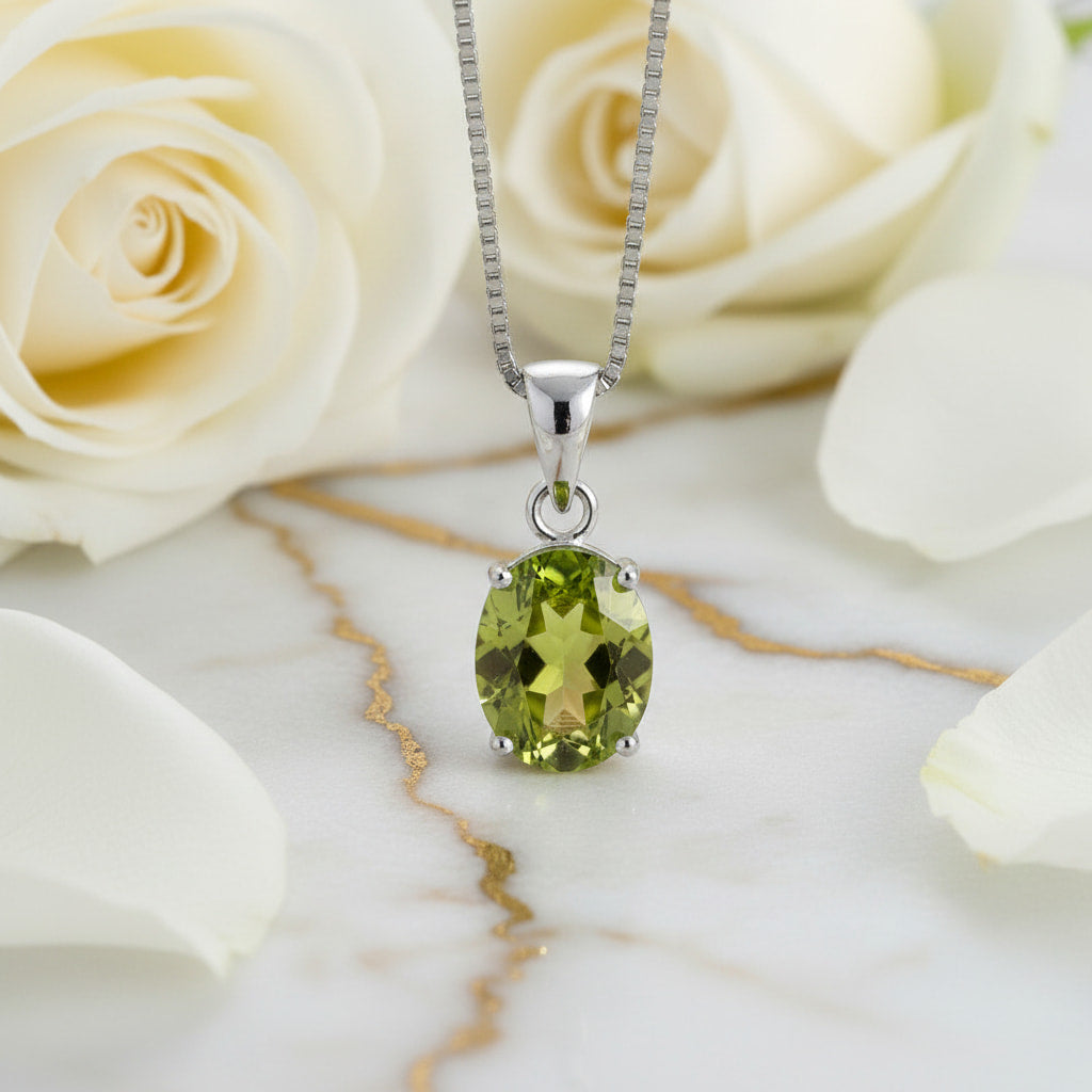 Peridot Halskette - Energie & Lebendigkeit CrystalScents