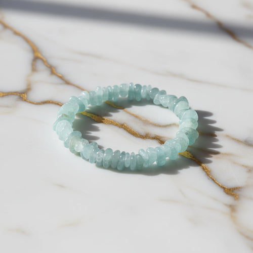 Aquamarin Splitterarmband – Klarheit & Stärke CrystalScents
