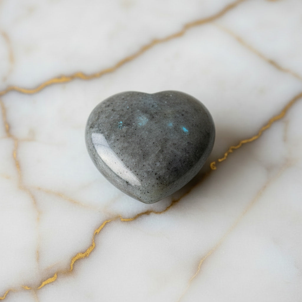 Labradorit Herz –  Leuchtende Kleinigkeit