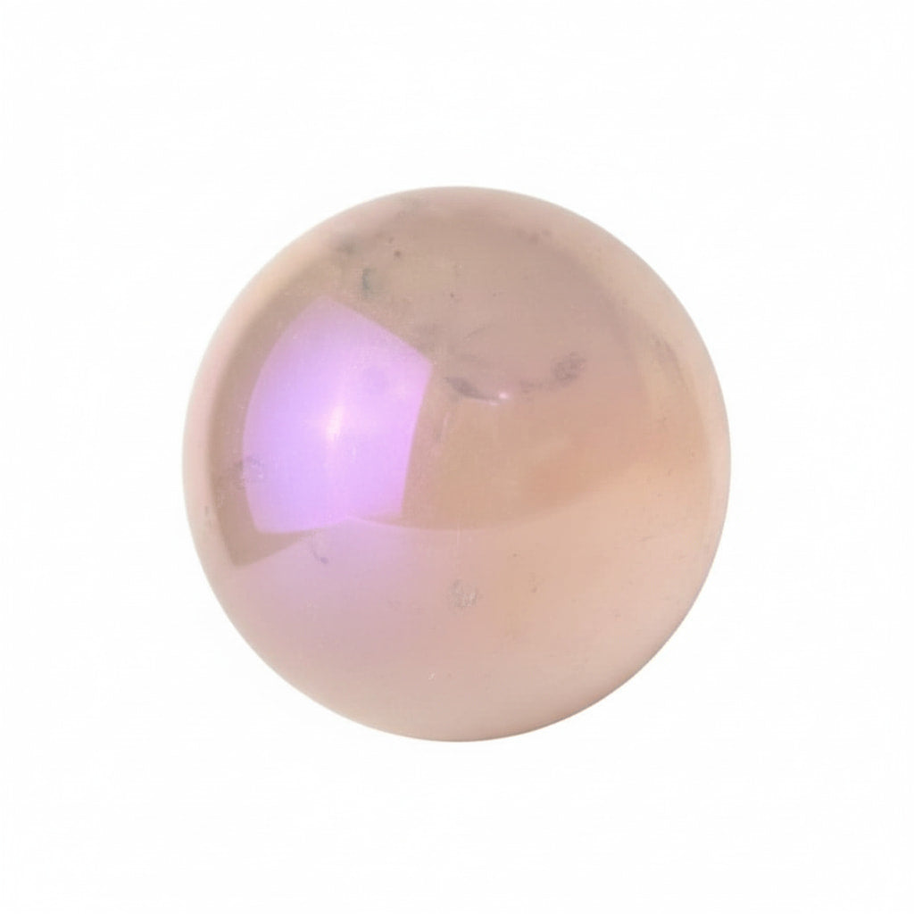Aura Rosenquarz Kugel - Schimmernde Kugel der Liebe CrystalScents