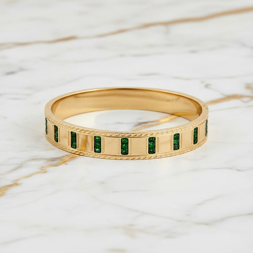 Armband Gold - Mit grünen Akzenten CrystalScents