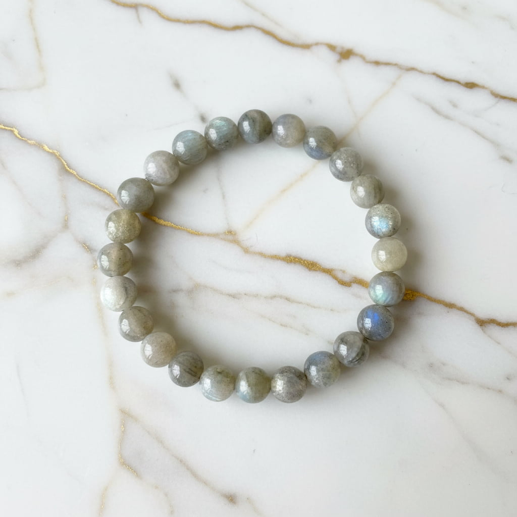 Labradorit Sunset Kugelarmband – Schmuckstück mit Farbspiel CrystalScents