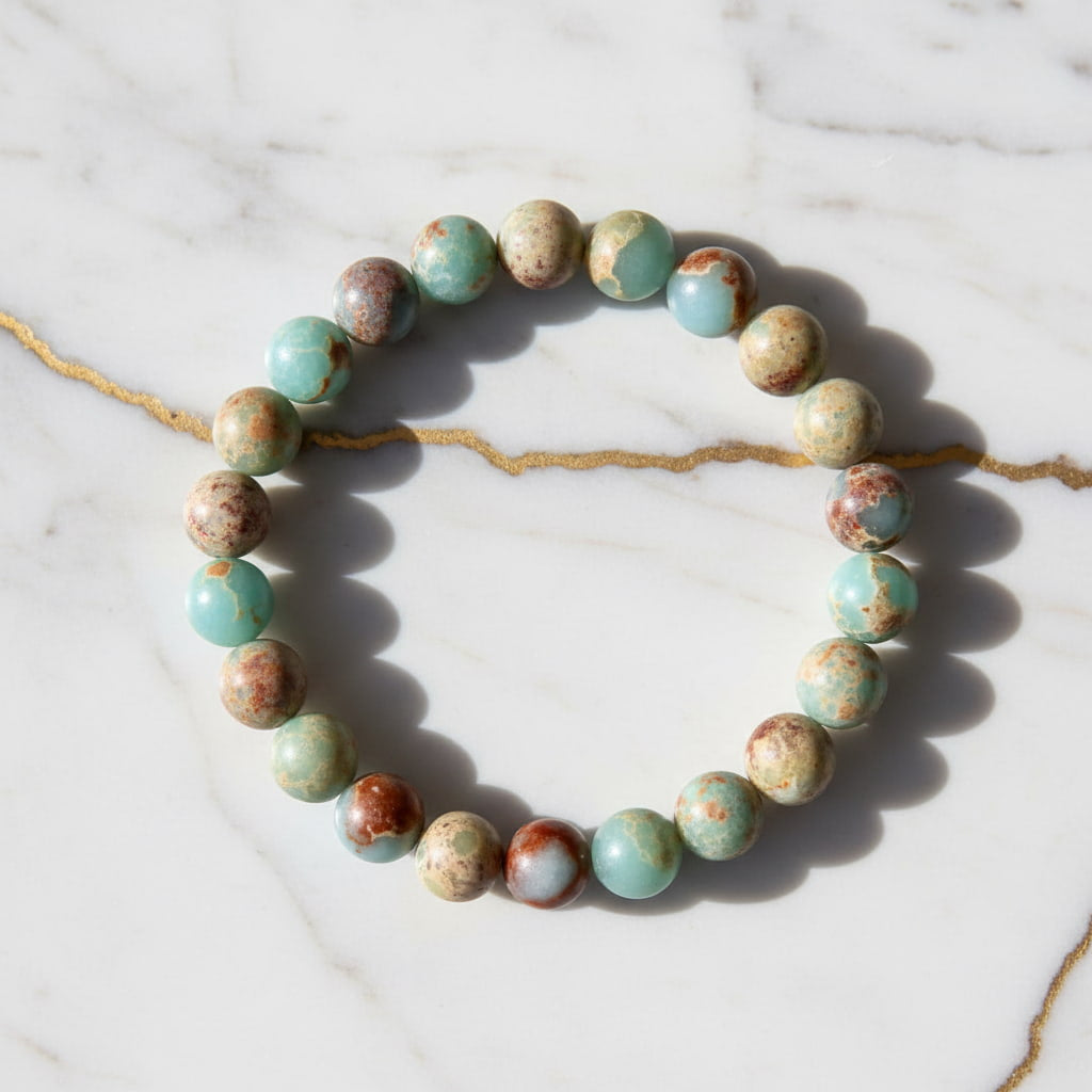 Kaiserstein Kugelarmband – Kraftvolles Naturjuwel für Stabilität