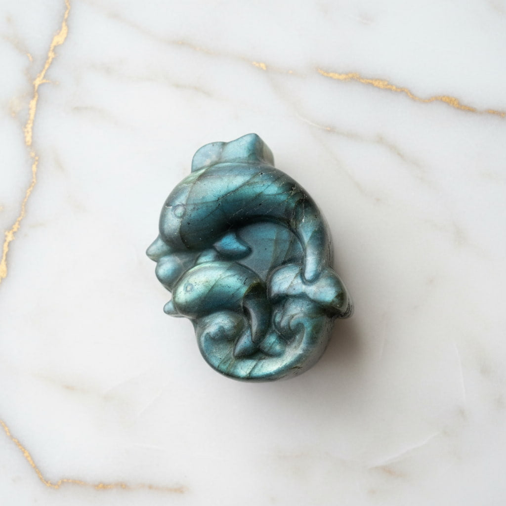 Labradorit Delfin – Niedlicher Seelenstein