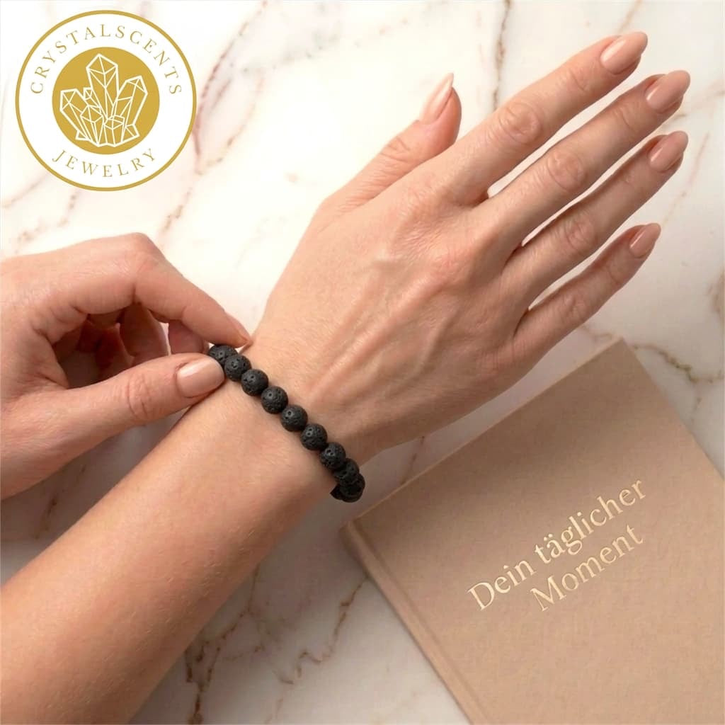 Vulkanstein Kugelarmband - Erdung & innere Stärke