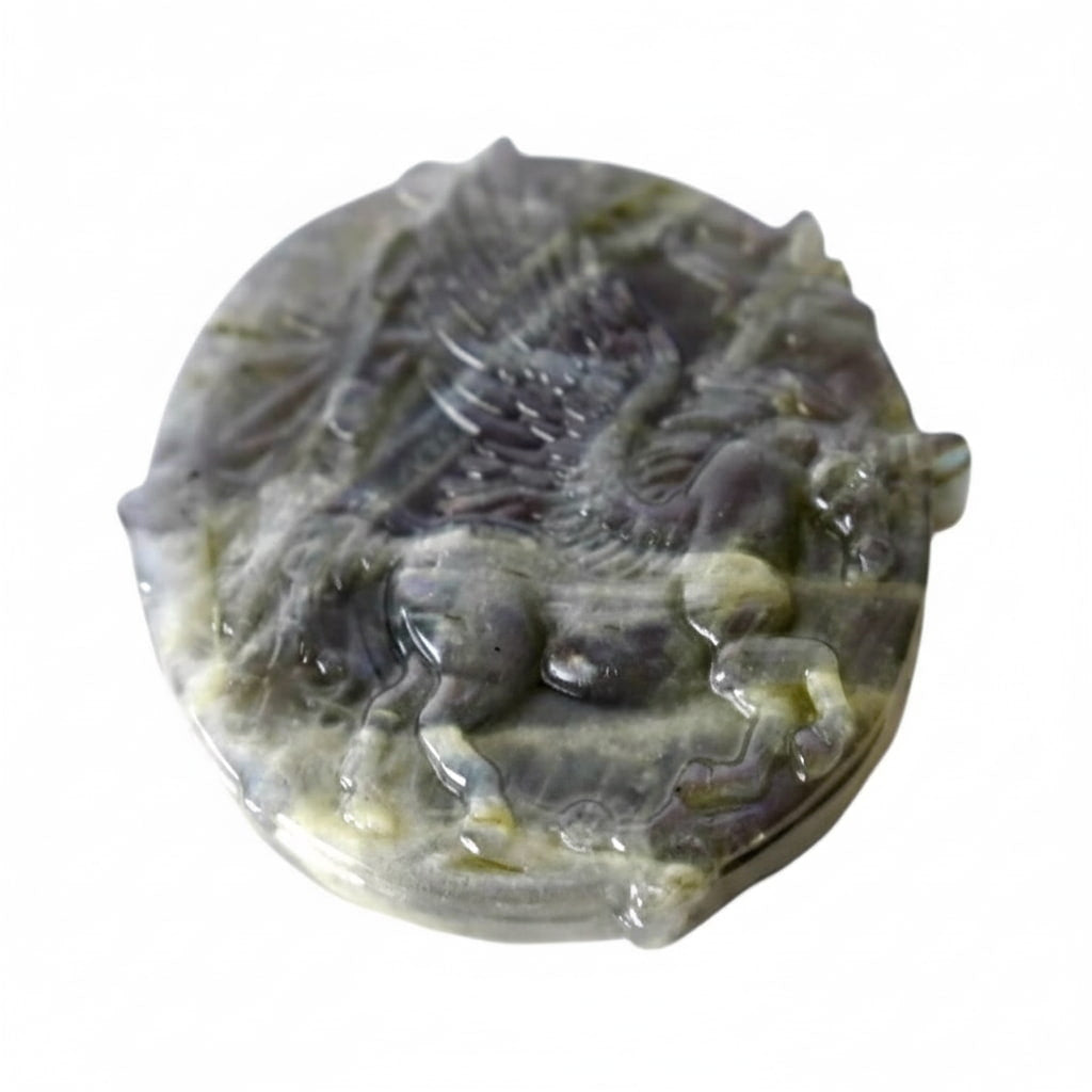 Labradorit Einhorn – Schillerndes Naturjuwel voller Magie CrystalScents