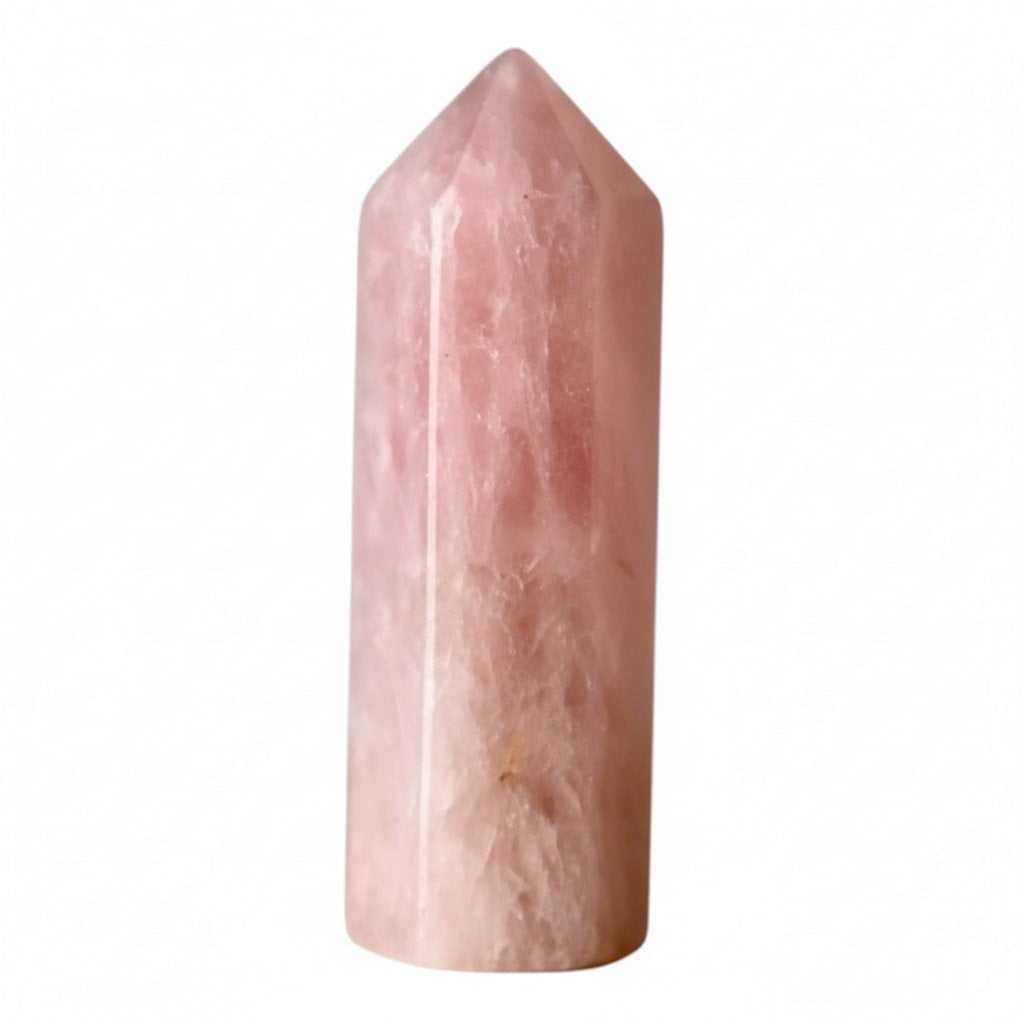 Rosenquarz Obelisk Mini – Herzenergie & Sanftmut CrystalScents