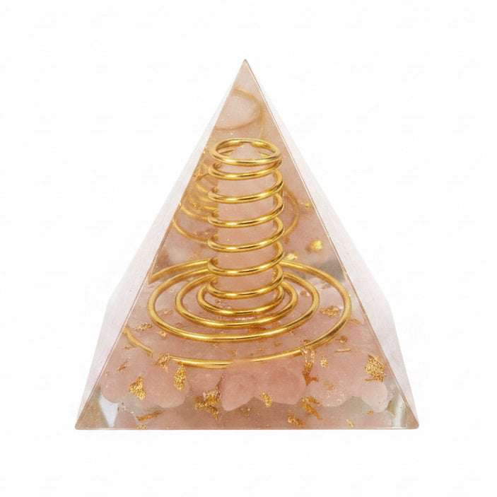 Rosenquarz Orgonit Pyramide - Harmonische Energie