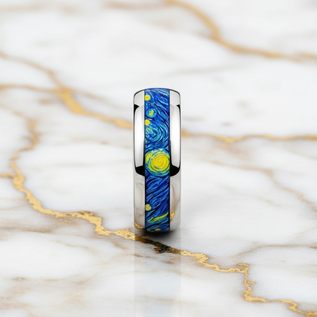 Ring in Silber mit Sternenhimmel CrystalScents