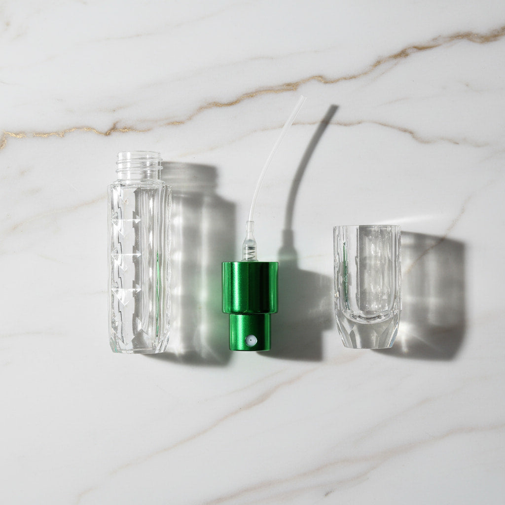 Parfüm Abfüller in frischem Grün CrystalScents