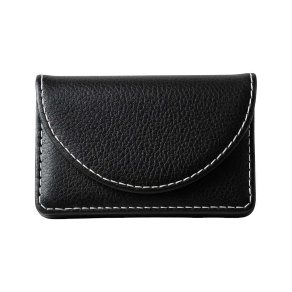 Visitenkartenetui Kunstleder Schwarz – Elegantes Etui für Business CrystalScents