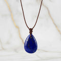Lapislazuli Halskette - Tropfenförmiger Anhänger CrystalScents