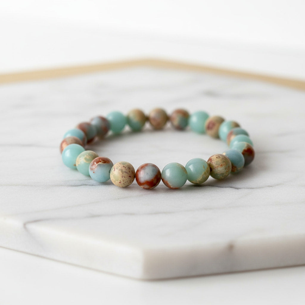 Kaiserstein Kugelarmband – Kraftvolles Naturjuwel für Stabilität