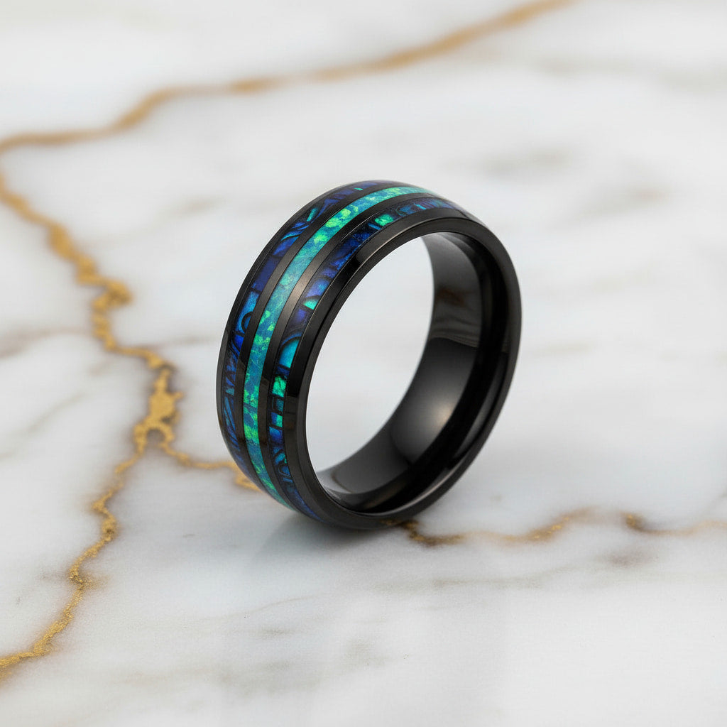Ring Dunkelblau-Schwarz – Stilvolles Highlight für elegante Looks CrystalScents