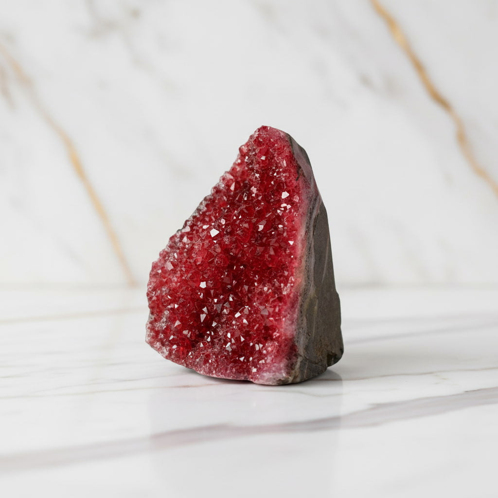 Amethystdruse – Strahlend roter Kristall CrystalScents