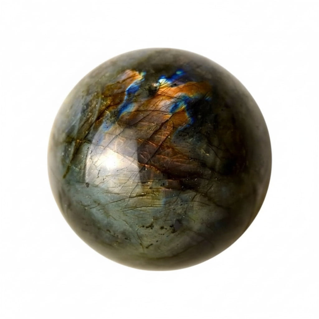 Labradorit Kugel – Mystische Dekoration CrystalScents