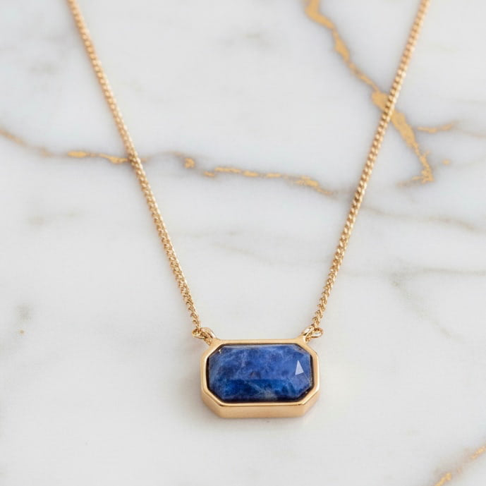 Sodalit Halskette - Ruhe & Konzentration