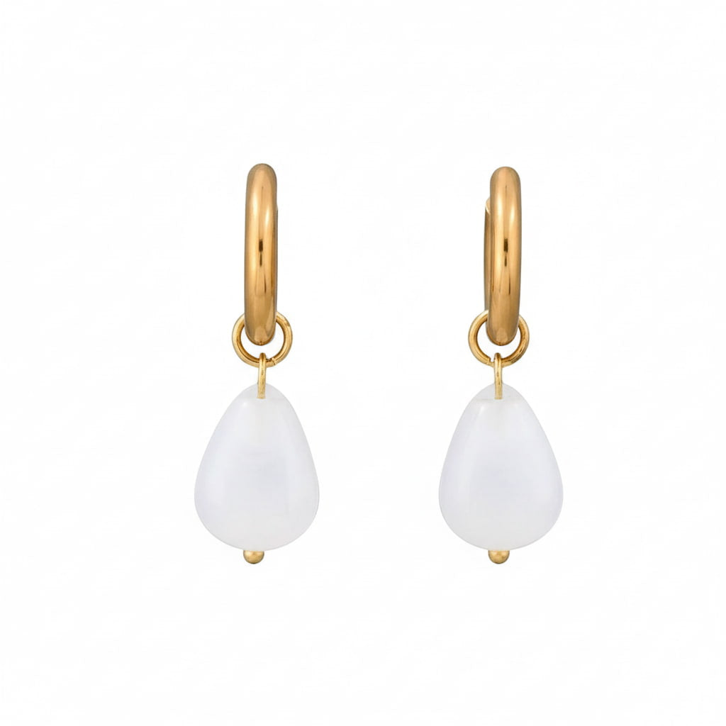 Bergkristall Ohrringe Gold Kristall Edelstein Schmuck CrystalScents