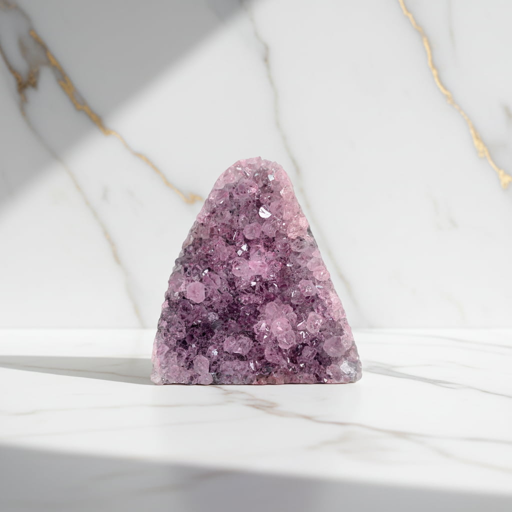 Amethystdruse Rosa – Wohnhighlight voller Eleganz CrystalScents
