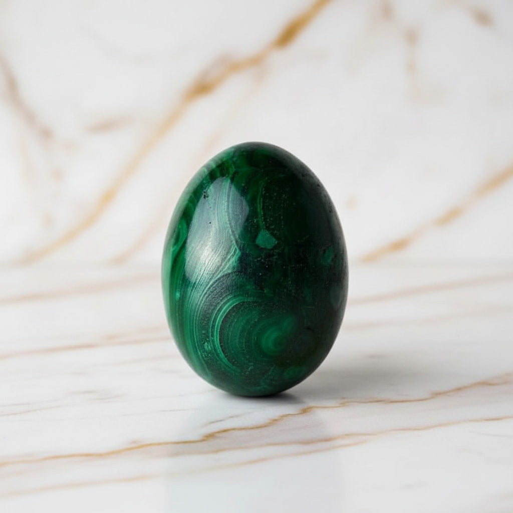 Malachit Ei – Schutz & Erdverbundenheit JETZT entdecken CrystalScents