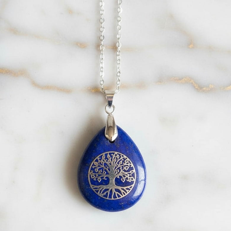 Lapislazuli Halskette „Baum des Lebens“ CrystalScents