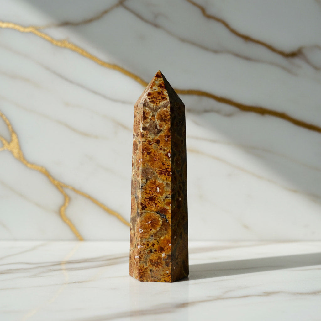 Blumenjaspis Obelisk – Urzeit-Juwel JETZT sichern CrystalScents