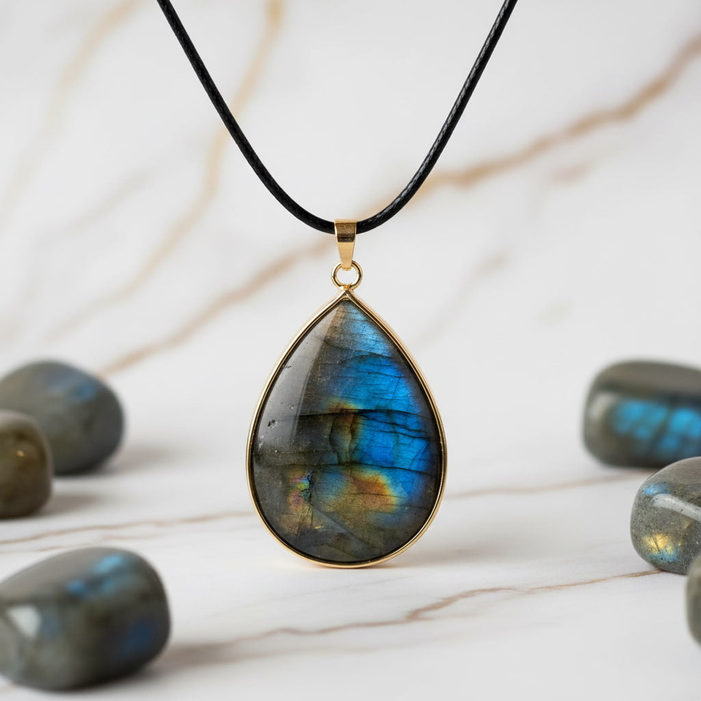 Labradorit Halskette – Schutz & Energie JETZT sichern CrystalScents