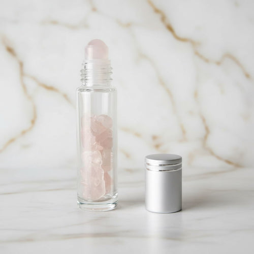 Rosenquarz Ölroller – Ideal zum Selbstbefüllen CrystalScents