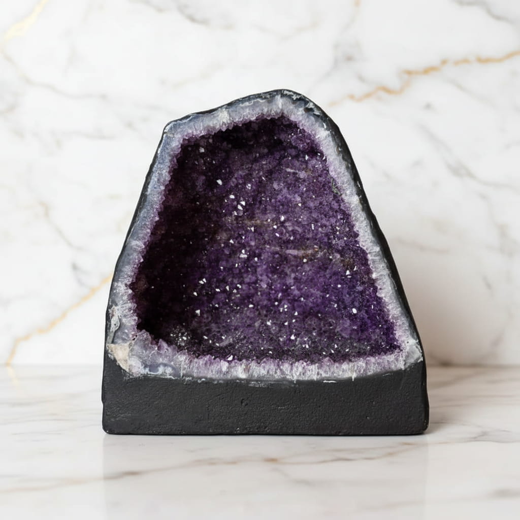 Sehr große Amethystdruse 14 kg – Mystische Kristallhöhle CrystalScents