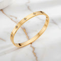 Armband mit funkelnden Blüten – Goldenes Accessoire CrystalScents