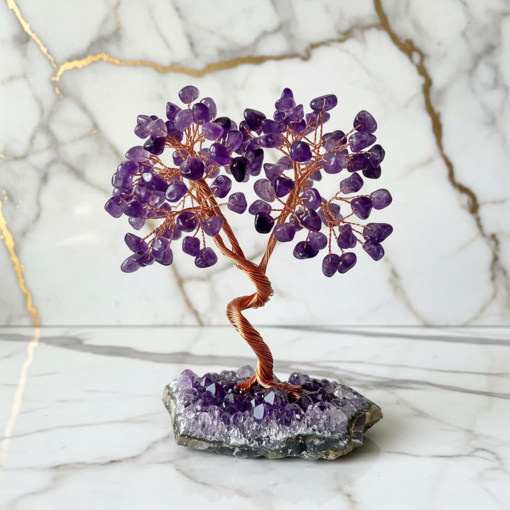 Amethyst Baum – Funkelnde Harmonie für dein Zuhause CrystalScents