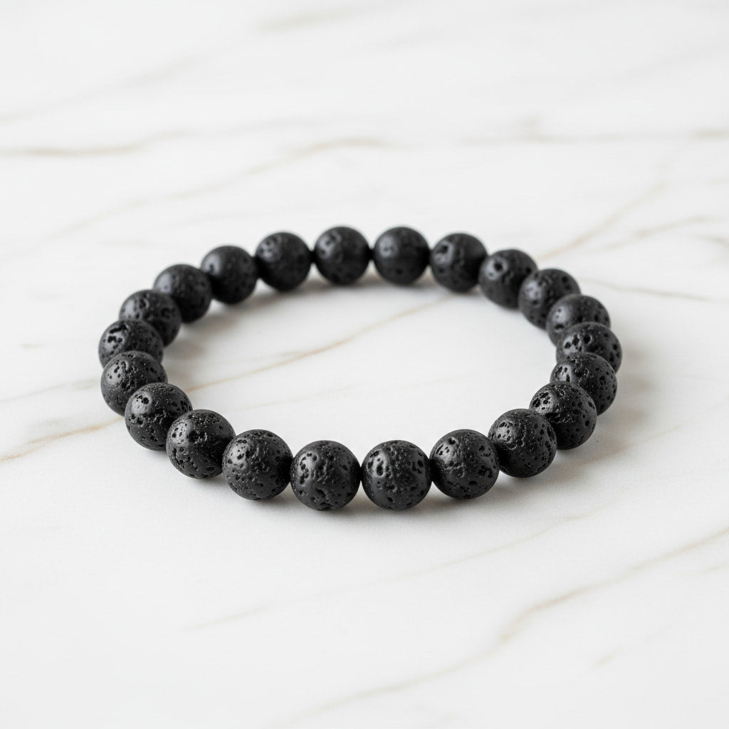 Vulkanstein Kugelarmband - Erdung & innere Stärke