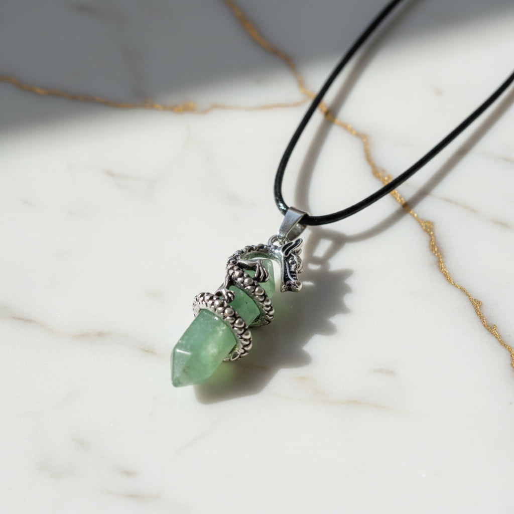 Aventurin Halskette - Drache für Mut & Stabilität CrystalScents