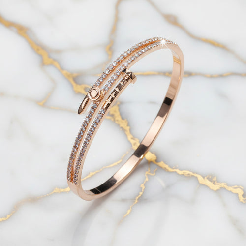 Armband Roségold – Funkelndes Nagel Design CrystalScents