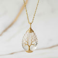 Bergkristall Halskette - Goldene Weisheit CrystalScents
