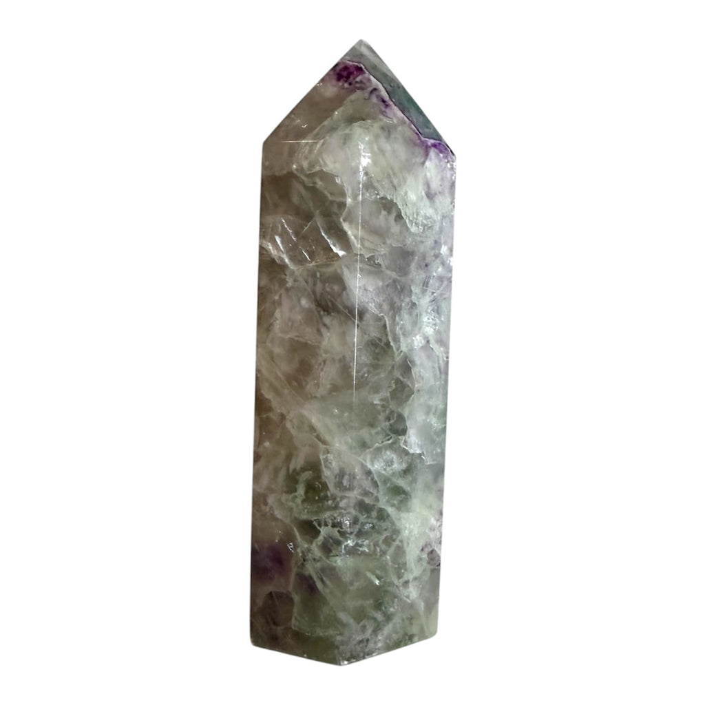 Fluorit Obelisk – Farbenfrohes Unikat