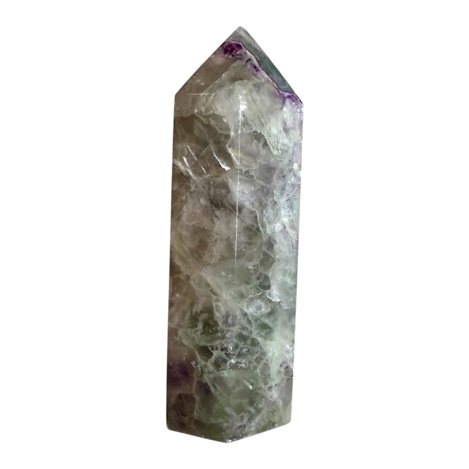 Fluorit Obelisk – Farbenfrohes Unikat