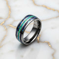 Ring mit Dunkelblau & Türkis - Farbakzent zum Tragen CrystalScents
