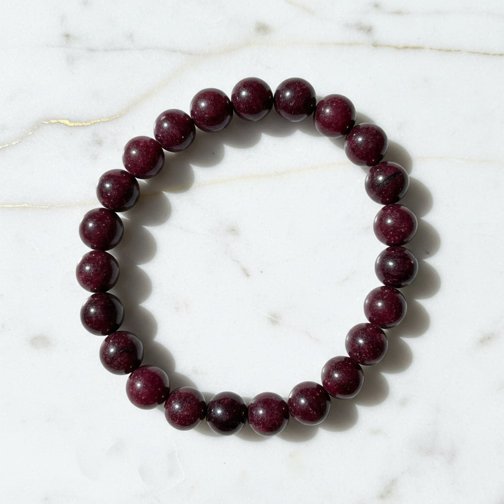 Granat Kugelarmband – Kraft & innere Stärke