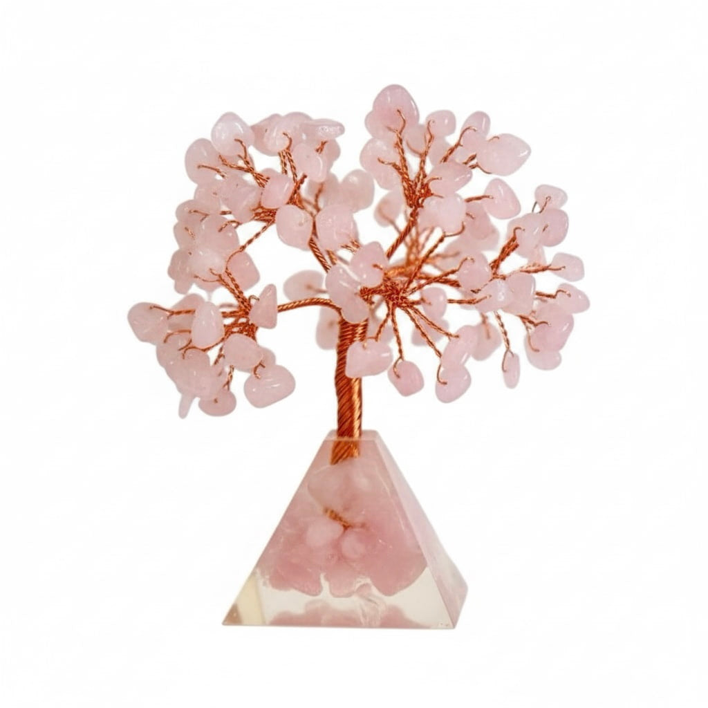 Rosenquarz Baum - Orgonit Pyramide CrystalScents