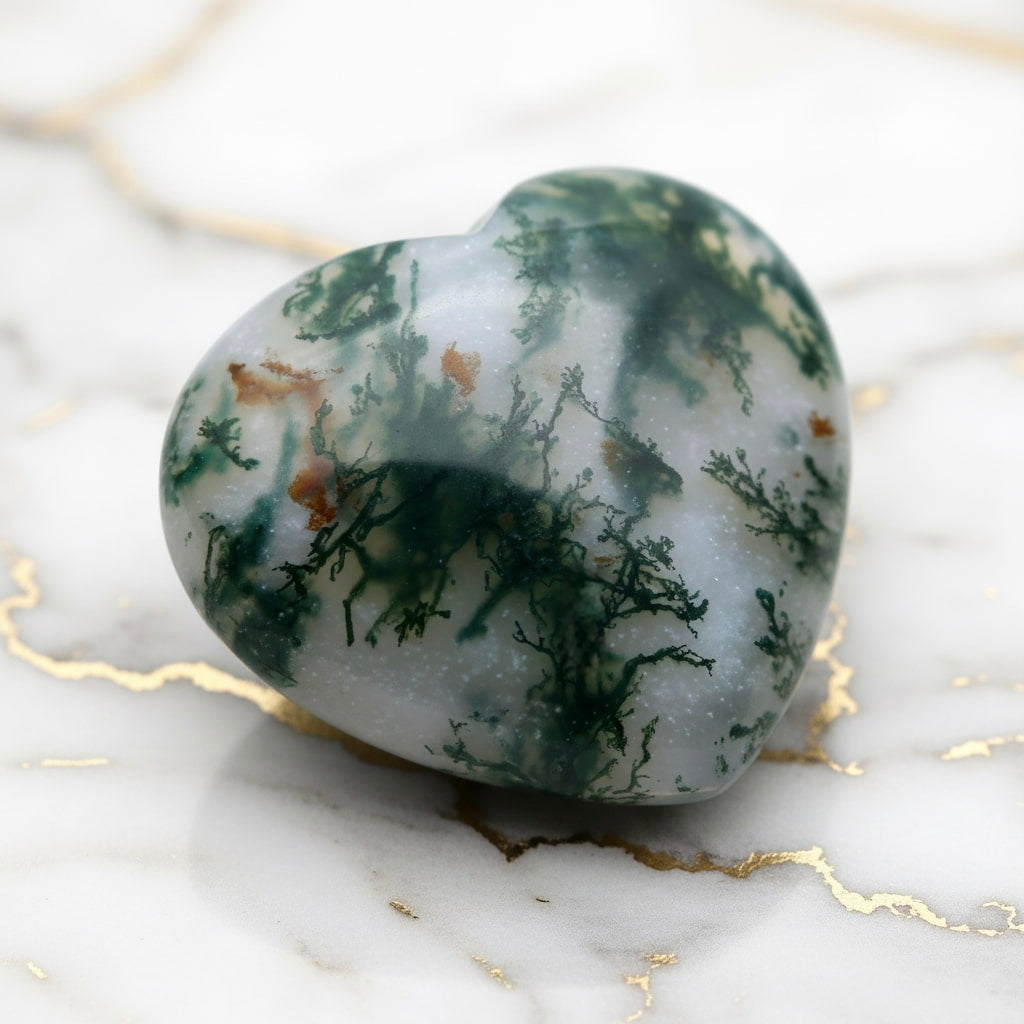 Moosachat Herz – Kleiner Glücksbringer